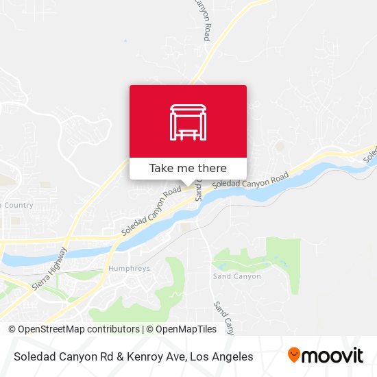 Soledad Canyon Rd & Kenroy Ave map