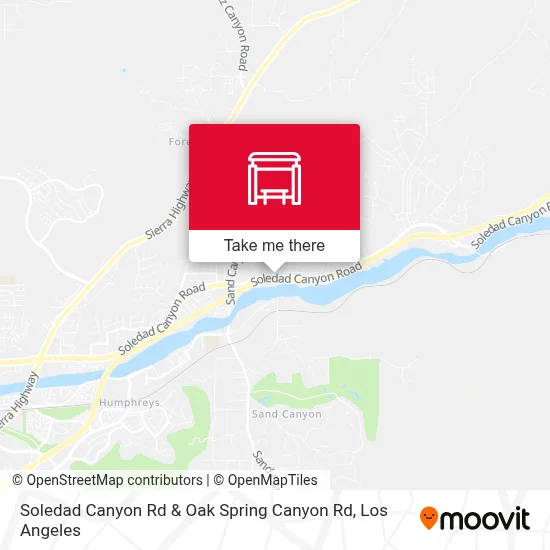 Soledad Canyon Rd & Oak Spring Canyon Rd map