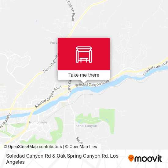 Soledad Canyon Rd & Oak Spring Canyon Rd map