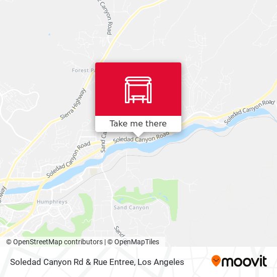 Mapa de Soledad Canyon Rd & Rue Entree