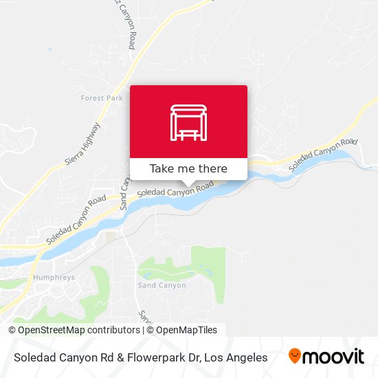 Soledad Canyon Rd & Flowerpark Dr map