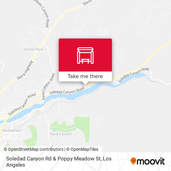 Soledad Canyon Rd & Poppy Meadow St map