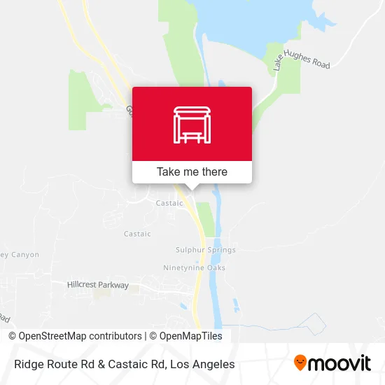 Ridge Route Rd & Castaic Rd map