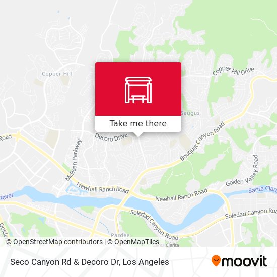 Seco Canyon Rd & Decoro Dr map