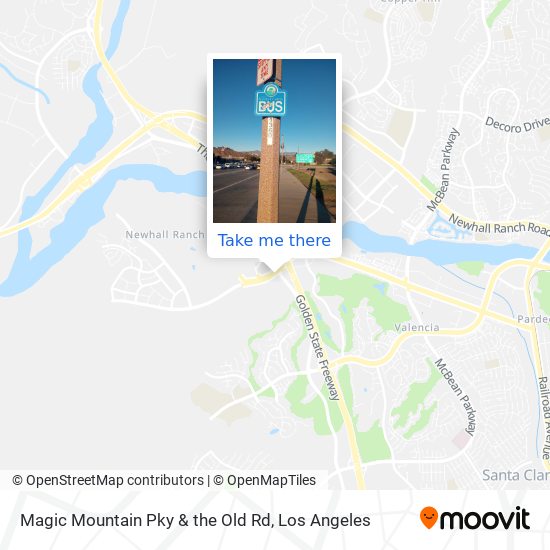 Magic Mountain Pky & the Old Rd map