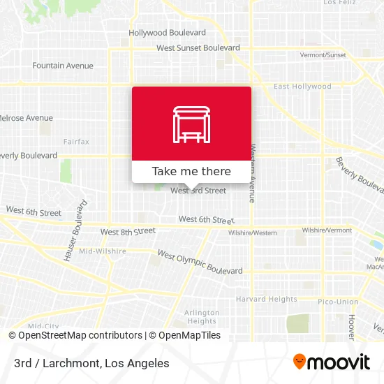 3rd / Larchmont map