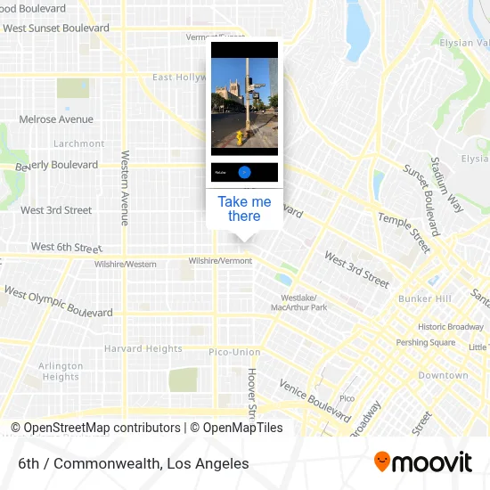 6th / Commonwealth map