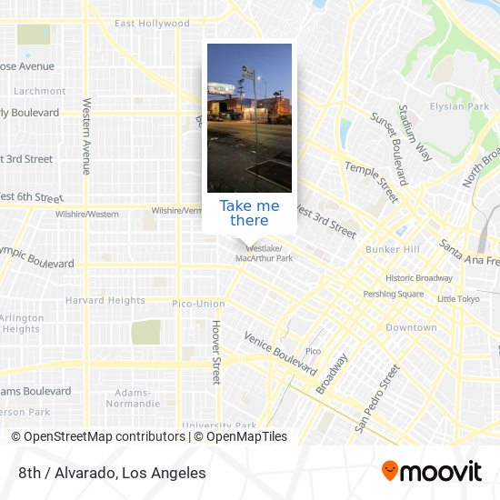 8th / Alvarado map