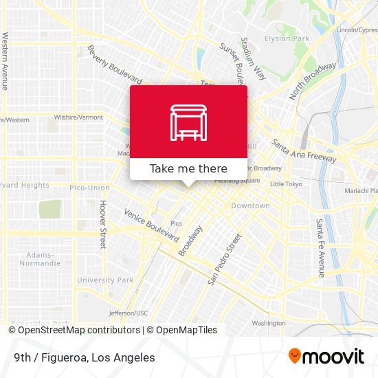 9th / Figueroa map