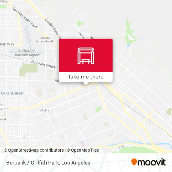 Burbank / Griffith Park map