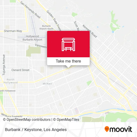Burbank / Keystone map