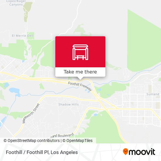 Foothill / Foothill Pl map