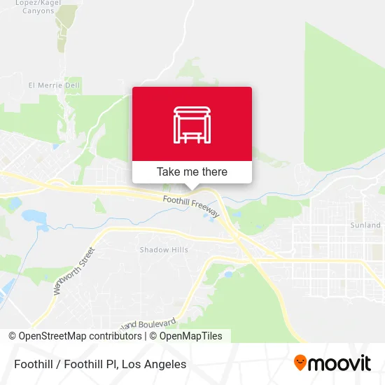 Foothill / Foothill Pl map