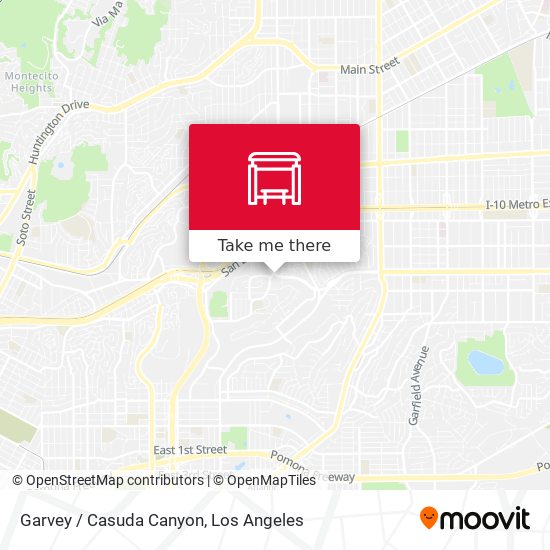 Garvey / Casuda Canyon map
