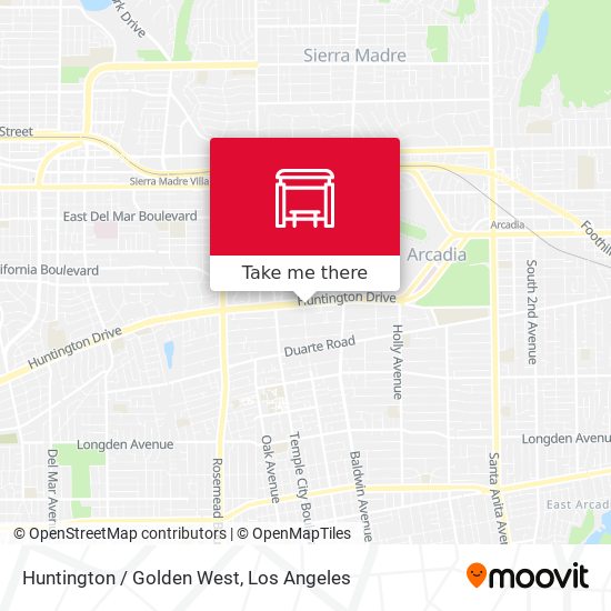 Huntington / Golden West map
