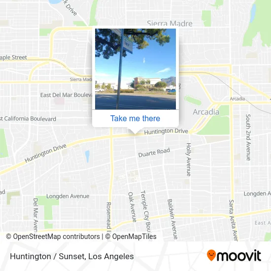Huntington / Sunset map