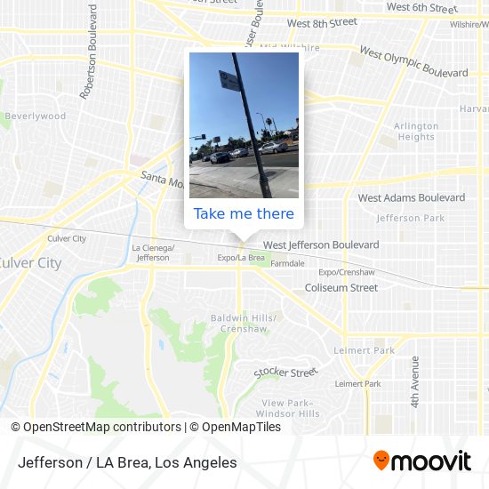 Jefferson / LA Brea map