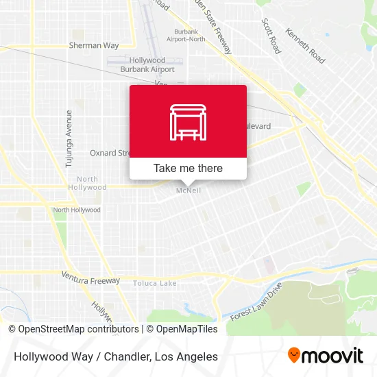 Hollywood Way / Chandler map