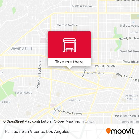 Fairfax / San Vicente map