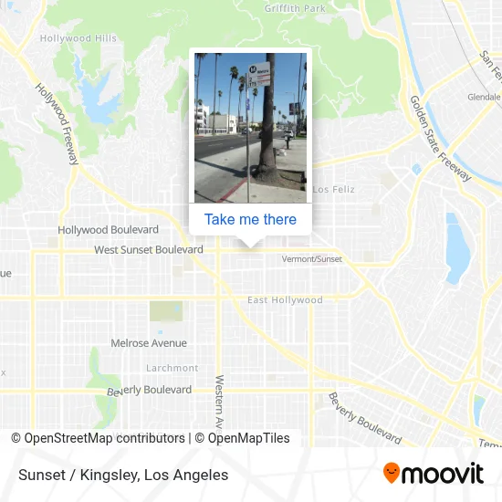 Sunset / Kingsley map