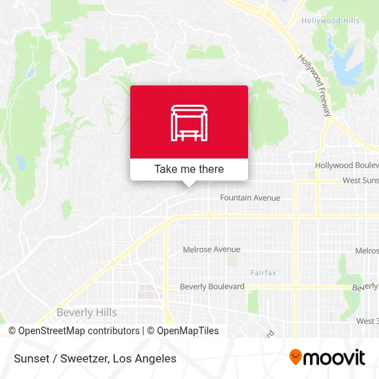 Sunset / Sweetzer map