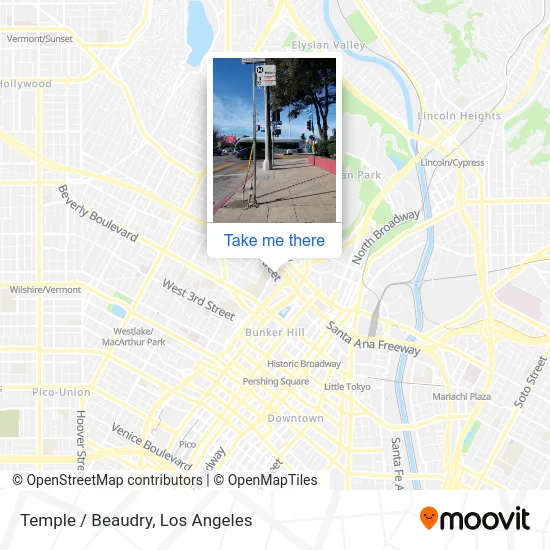 Temple / Beaudry map