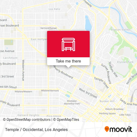 Temple / Occidental map