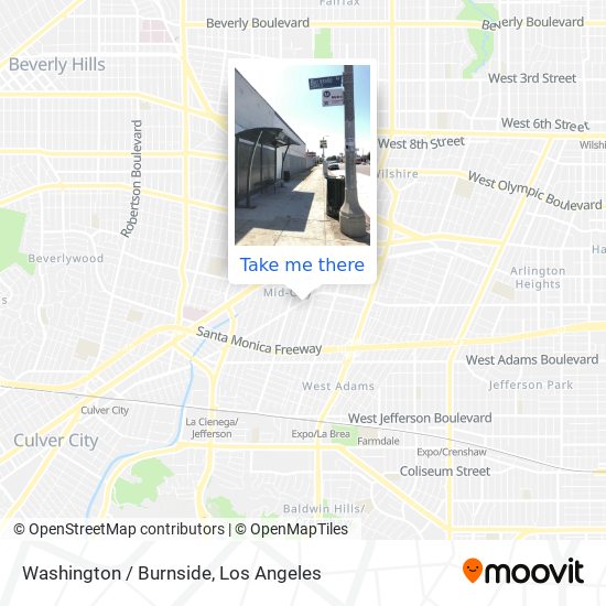 Mapa de Washington / Burnside