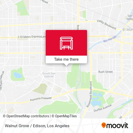 Walnut Grove / Edison map