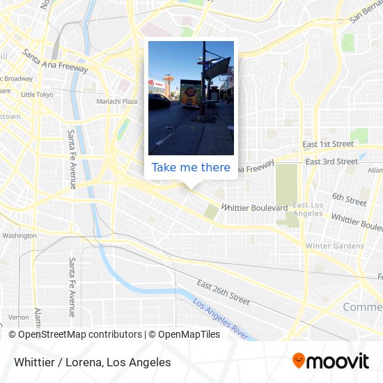 Mapa de Whittier / Lorena