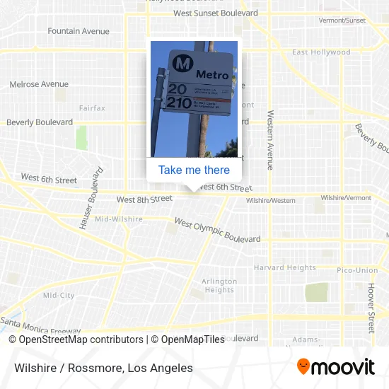 Wilshire / Rossmore map