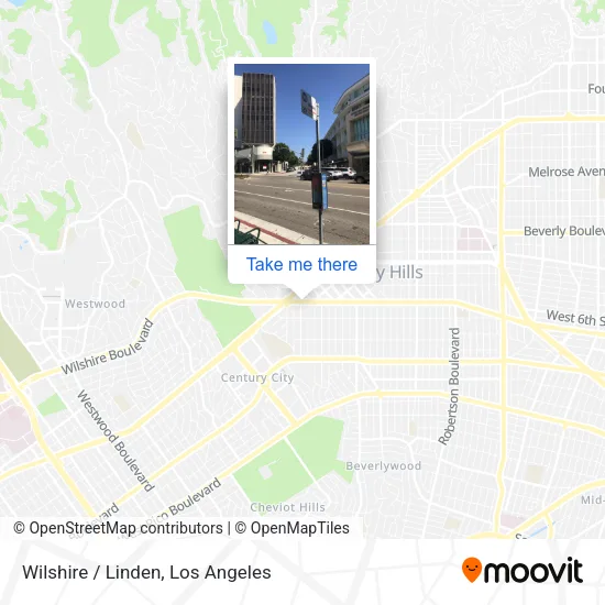 Wilshire / Linden map