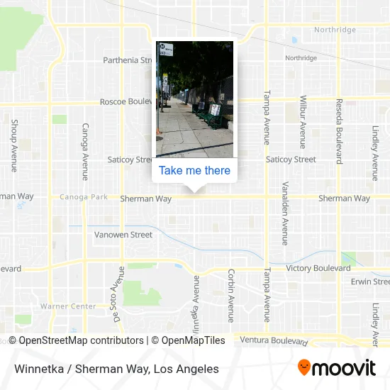 Winnetka / Sherman Way map