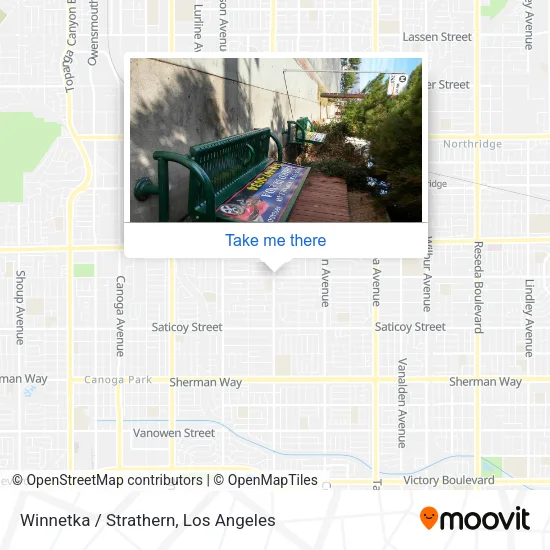 Winnetka / Strathern map
