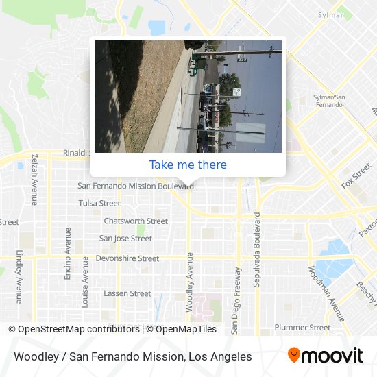 Woodley / San Fernando Mission map