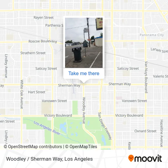 Woodley / Sherman Way map