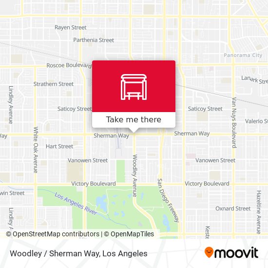 Woodley / Sherman Way map