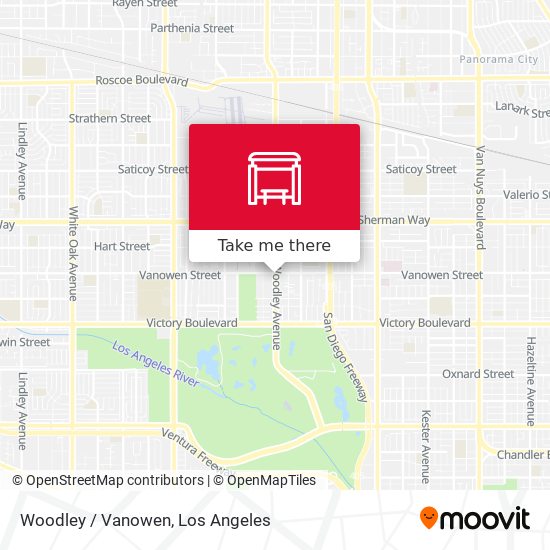 Woodley / Vanowen map