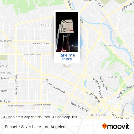 Sunset / Silver Lake map