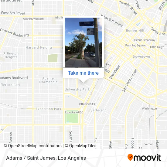 Adams / Saint James map