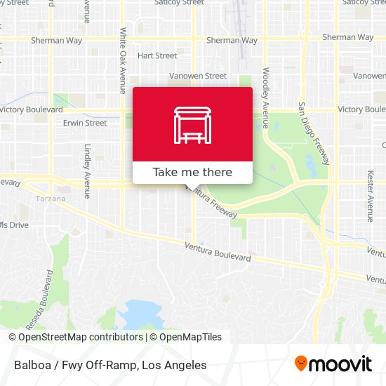 Balboa / Fwy Off-Ramp map