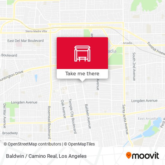 Baldwin / Camino Real map