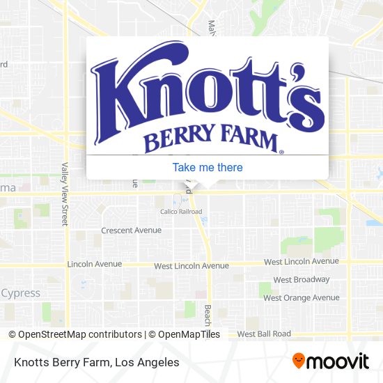 Mapa de Knotts Berry Farm