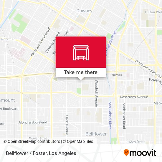 Mapa de Bellflower / Foster