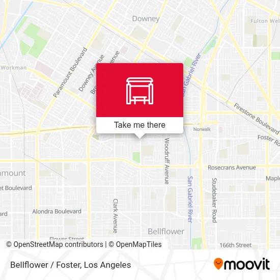 Bellflower / Foster map