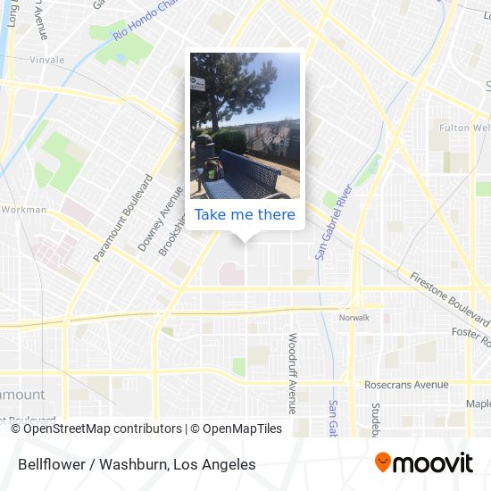 Bellflower / Washburn map