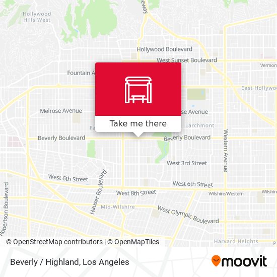 Mapa de Beverly / Highland