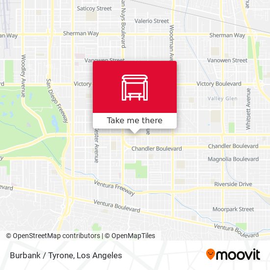 Burbank / Tyrone map