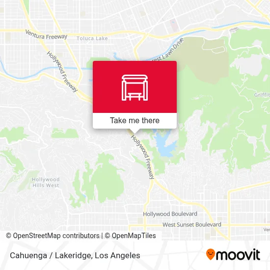 Cahuenga / Lakeridge map