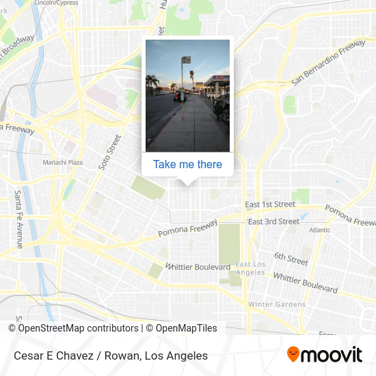 Cesar E Chavez / Rowan map